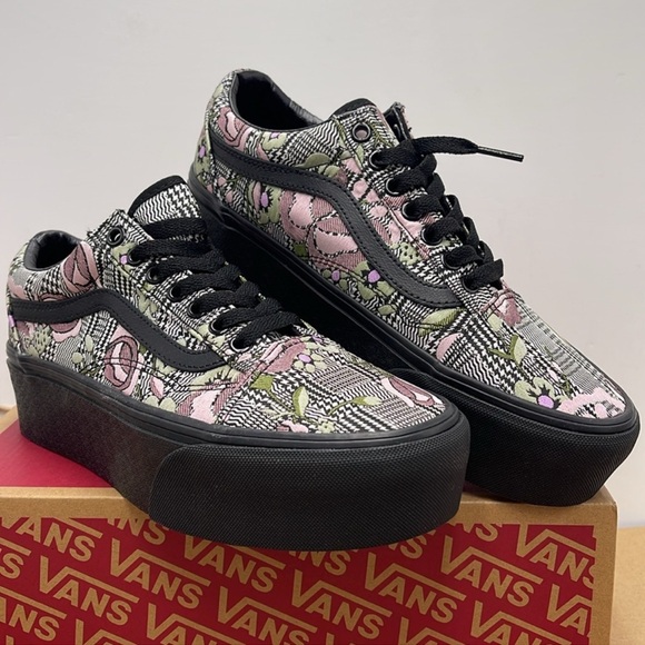 Vans Old Skool Stackform Tapestry Floral Black. - Picture 3 of 6